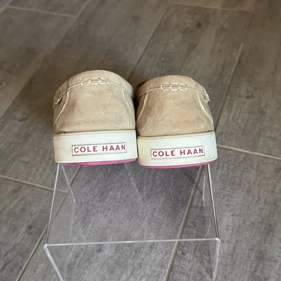 Cole Haan Beige Suede Loafers - Picture 4 of 6